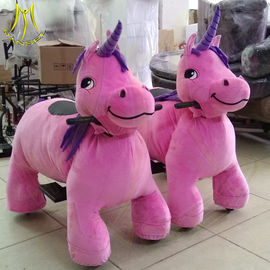 Hansel  attractive shopping mall 150KG bearing motorized plush riding animals المزود