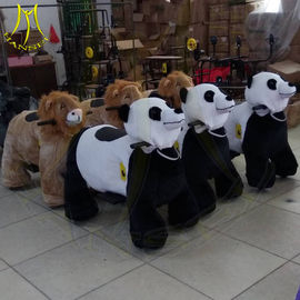 Hansel  kids plush stuffed electric battery operated ride animals for mall المزود