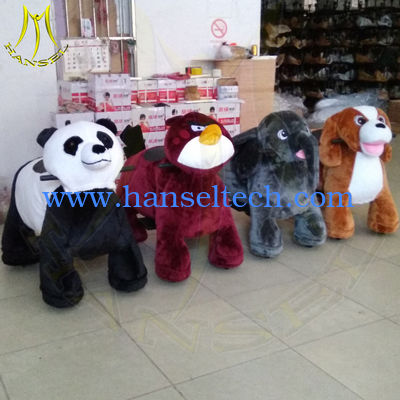 Hansel amusement park walking coin operated children ride on animals المزود