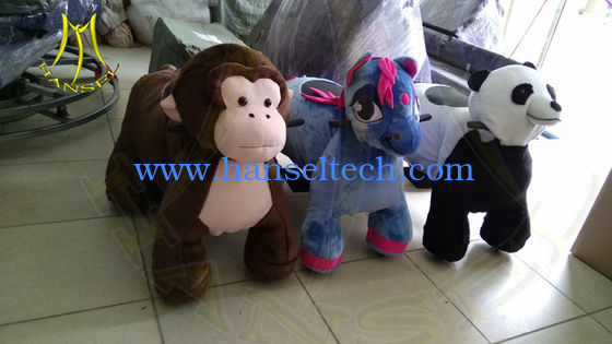 Hansel amusement park walking coin operated children ride on animals المزود