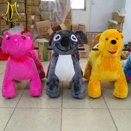 Hansel electric happy ride plush toy animal zoo ride in shopping mall المزود