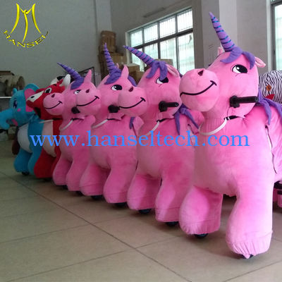 Hansel  cheap kids electric animal toy ride on dinosaurs motorized plush riding animals المزود