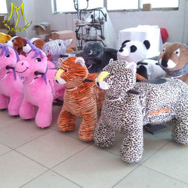 Hansel amusement park walking battery stuffed kids electric rides on animal المزود