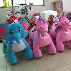 Hansel hot selling kids moving battery operated ride on stuffed animal scooters المزود