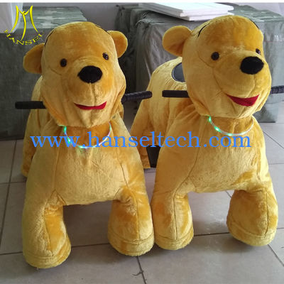 Hansel  high quality family walking plush animal toy ride on elephant with coin operated المزود