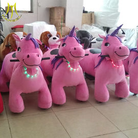 Hansel outside amusement park rides with non coin children electric cars with ride on horse toy pony for sale المزود