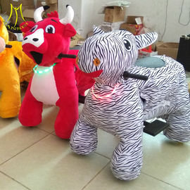 Hansel  shopping mall kids walking battery operated ride on plush motorized riding animals المزود