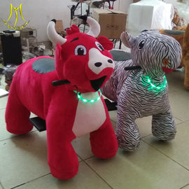 Hansel  shopping mall kids walking battery operated ride on plush motorized riding animals المزود