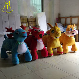 Hansel shopping mall electric walking large plush ride on animal toy المزود