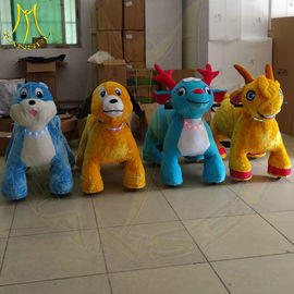 Hansel amusement park walking electric mountable plush motorized animal المزود