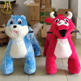 Hansel amusement park plush safari ride on toy walking animals scooters المزود