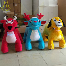Hansel amusement park moving electric motorized plush riding animals المزود