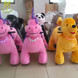 Hansel hot-selling kids plush riding animals plush riding animals toy for party rental المزود