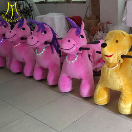 Hansel wholesale coin operated electronic kids ride on unicorn for sale المزود