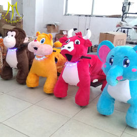 Hansel  indoor game ride plush animal walking robot ride zippy pets ride toy elephant المزود