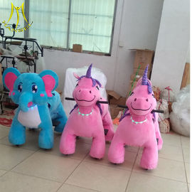 Hansel  indoor game ride plush animal walking robot ride zippy pets ride toy elephant المزود