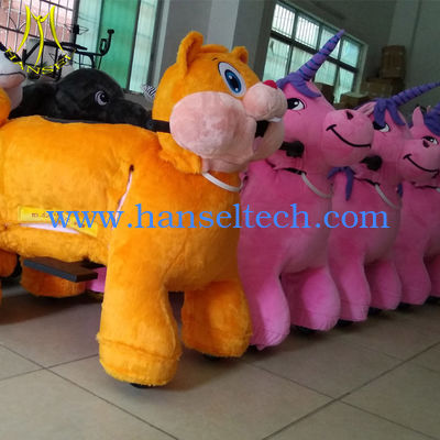 Hansel wholesale electric animal scooter panda coin operated battery scooter المزود