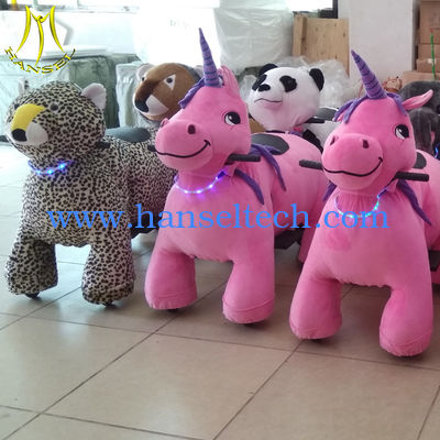 Hansel battery operated ride animal plush zippy toy  amusement park games factory المزود