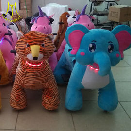 Hansel Family ride on toys battery powered plush animal electric scooter المزود