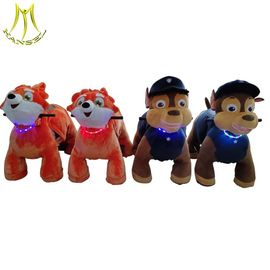 Hansel  battery plush ride on animal electric wheel unicorn riding animal for kids المزود
