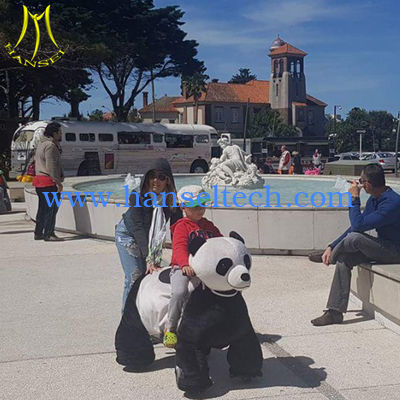 Hansel hot selling battery operated stuffed electric motorized animal in mall المزود