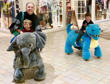 Hansel amusement equipment battery powered drivable kids electric ride animal المزود