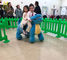 Hansel hot selling kids battery powered plush motorized riding animals in game land المزود