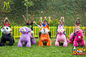 Hansel entertainment coin operated drivable kids electric ride animal stuffed animal unicorn on wheels المزود