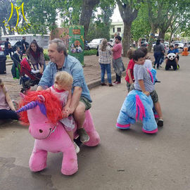 Hansel Plush Animals Motorized Animal Rides For Mall Motorized Animals Plush For Car المزود